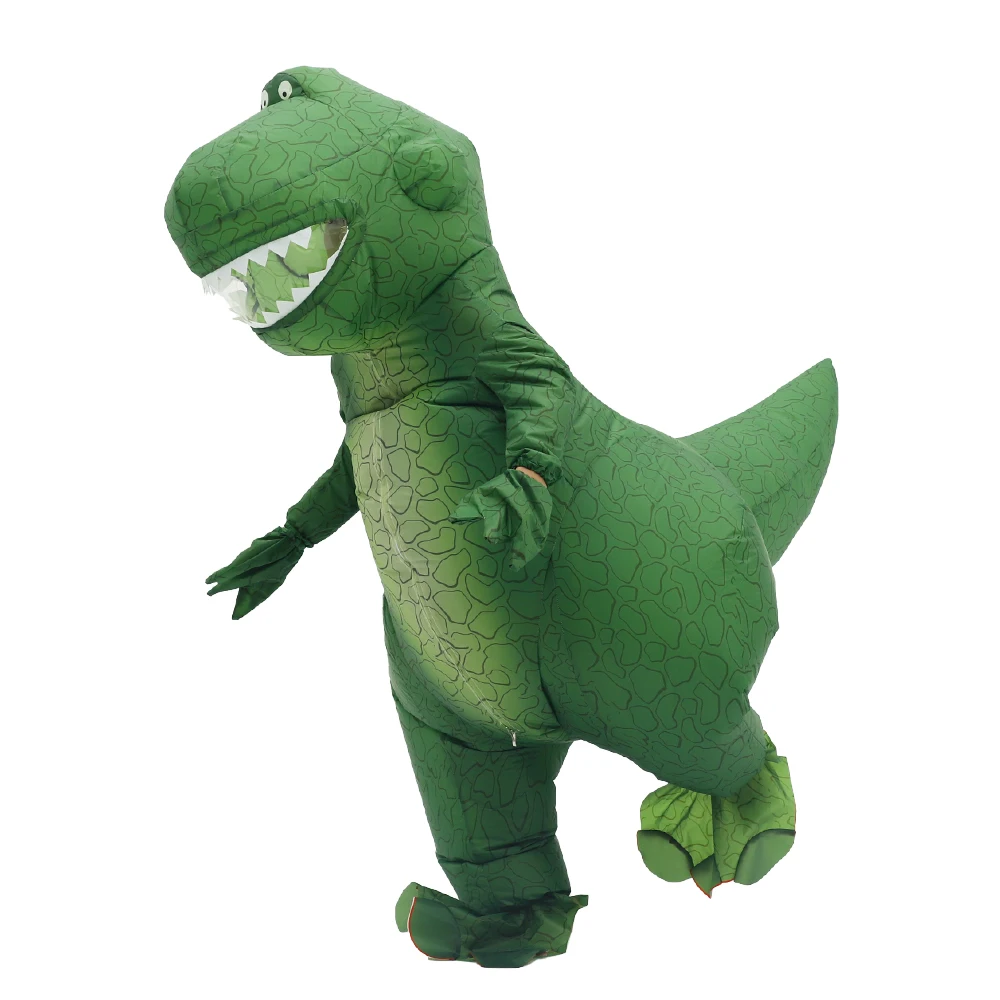 Green Dinosaur Inflatable Cost - Inflatable Dinosaur Costume Adult 评论和价格