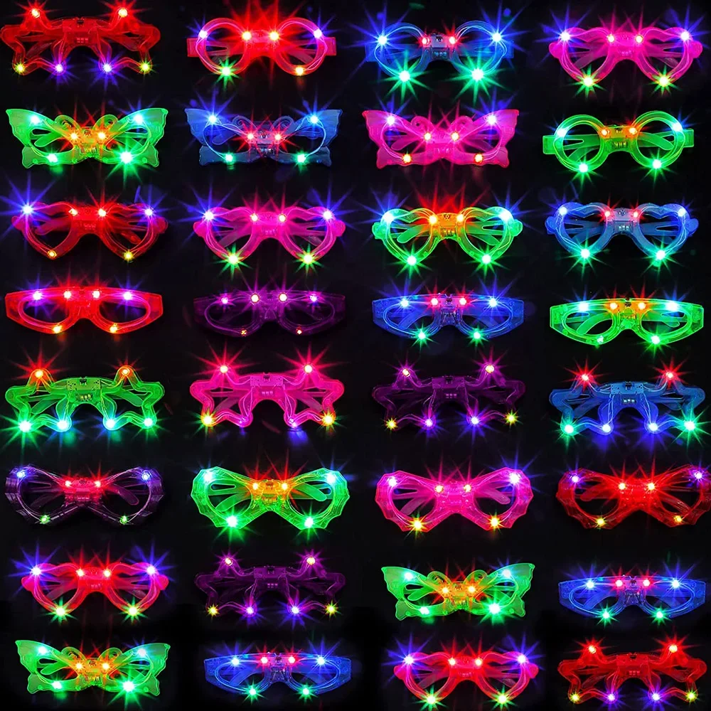 LED Glasse Neon Glow In The Da - Glow In The Dark Party Glasses 评论和价格