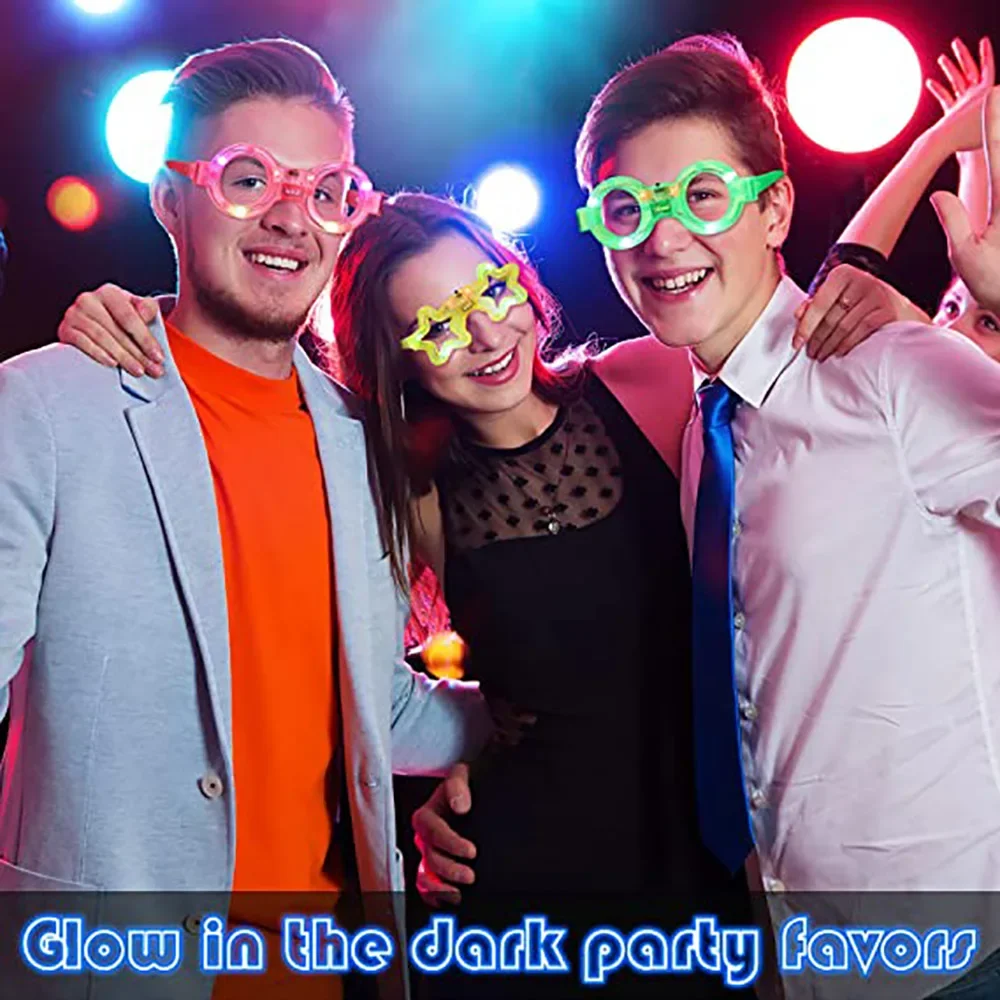LED Glasse Neon Glow In The Da - Glow In The Dark Party Glasses 评论和价格