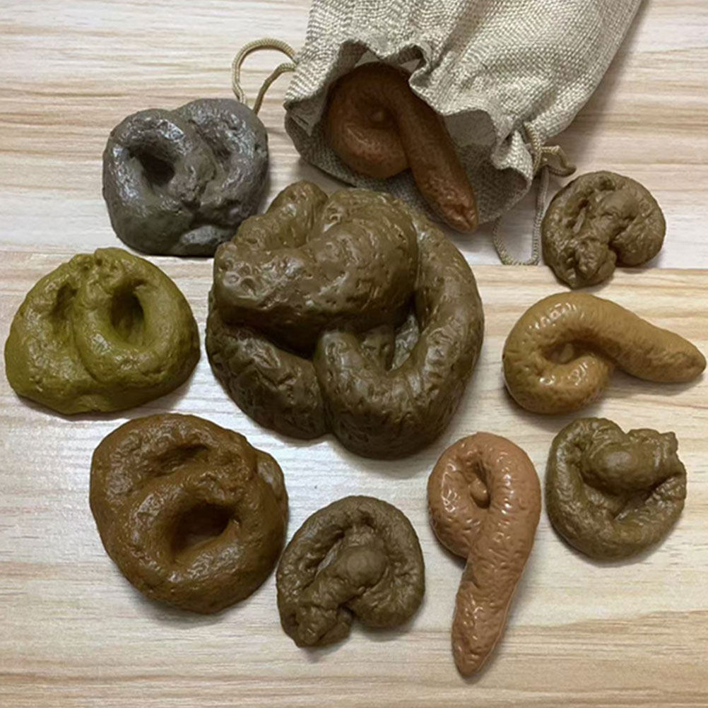 10Pcs Fake Poop Prank Set Apri - Fake Poop Gag Gift 评论和价格