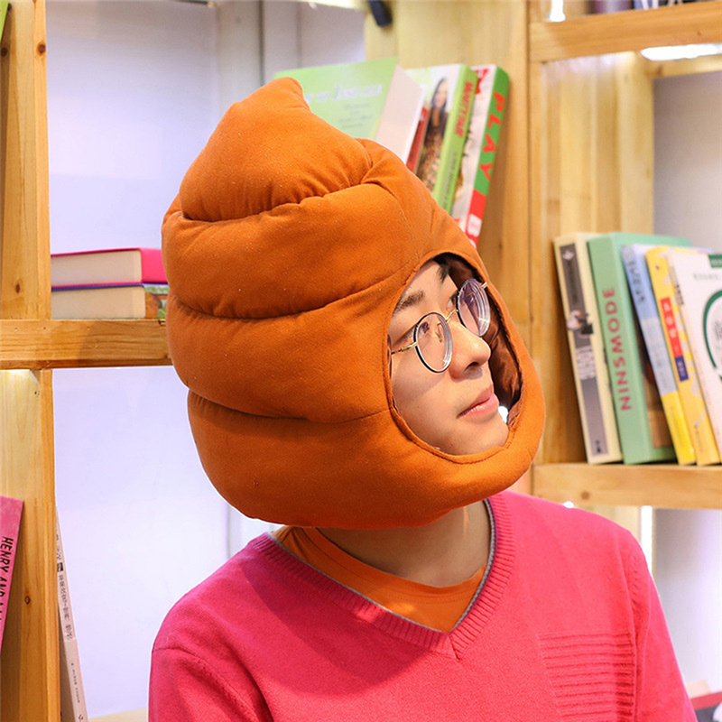 /GJ/Shit Shape Plush Hat Stuff - Fake Poop Gag Gift 评论和价格