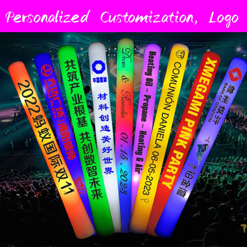 30 LED Luminous Foam Sticks Pe - Flashing Led Foam Sticks Party 评论和价格