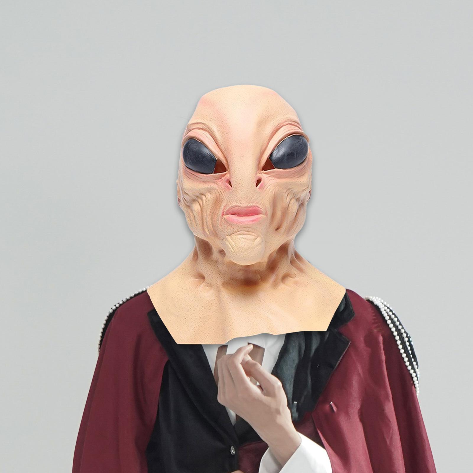 Latex Alien Mask Full Head Cov - Latex Alien Mask Realistic 评论和价格