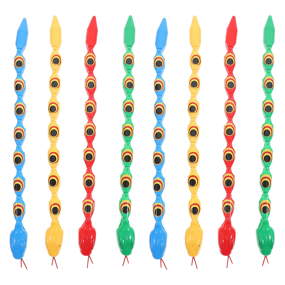 8Pcs Wiggly Jointed Snake Toys - Prank Toys 评论和价格