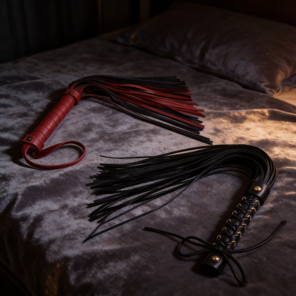 Erotic Leather Flogger BDSM Bu - Party Supplies 评论和价格