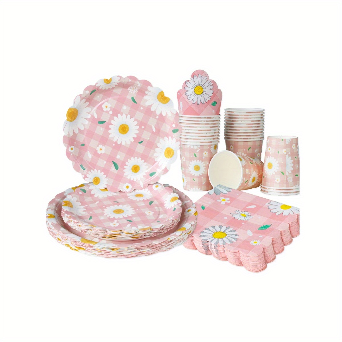 Pink Daisy Petals 25Pcs Dispos - Party Supplies 评论和价格